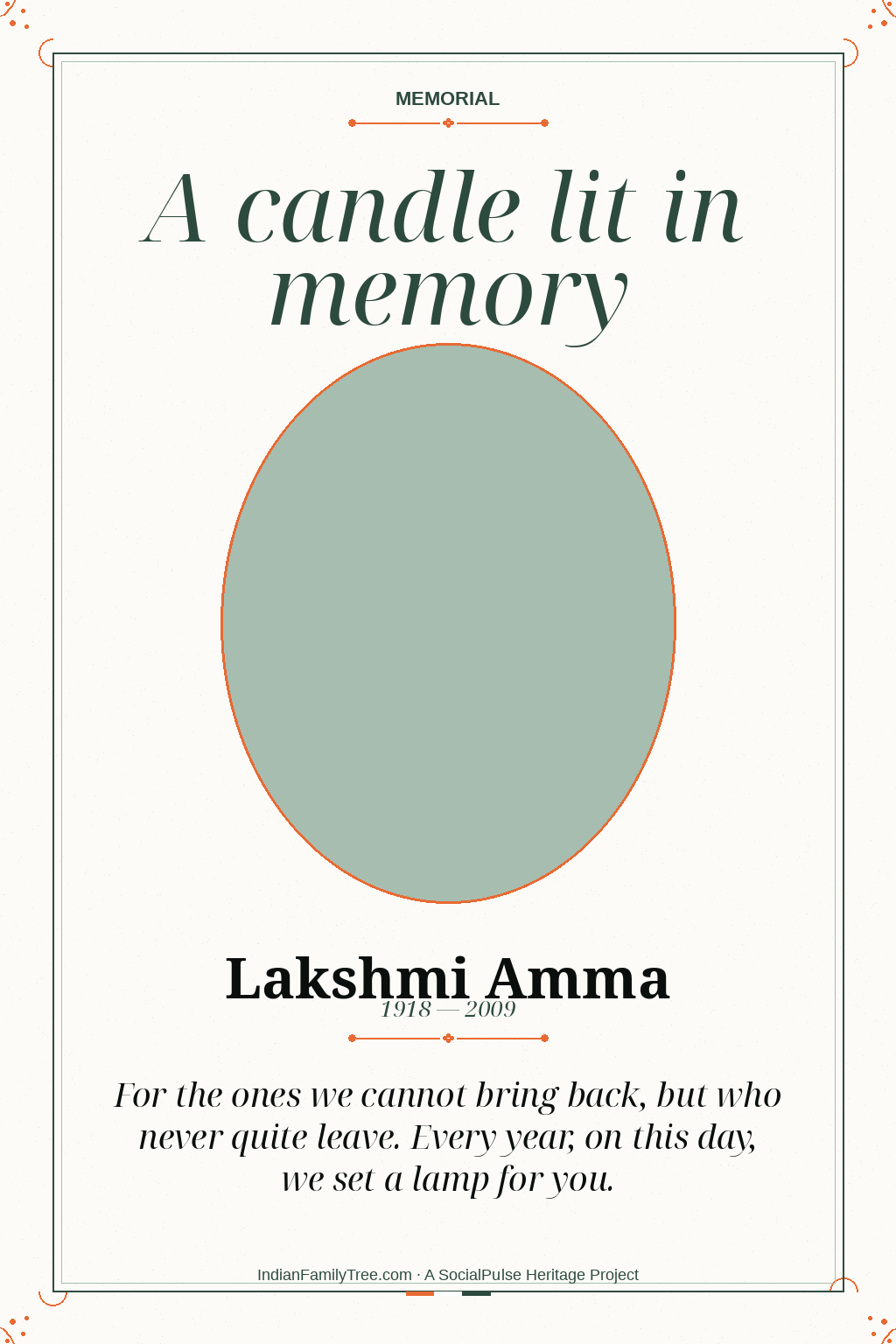 Memorial candle